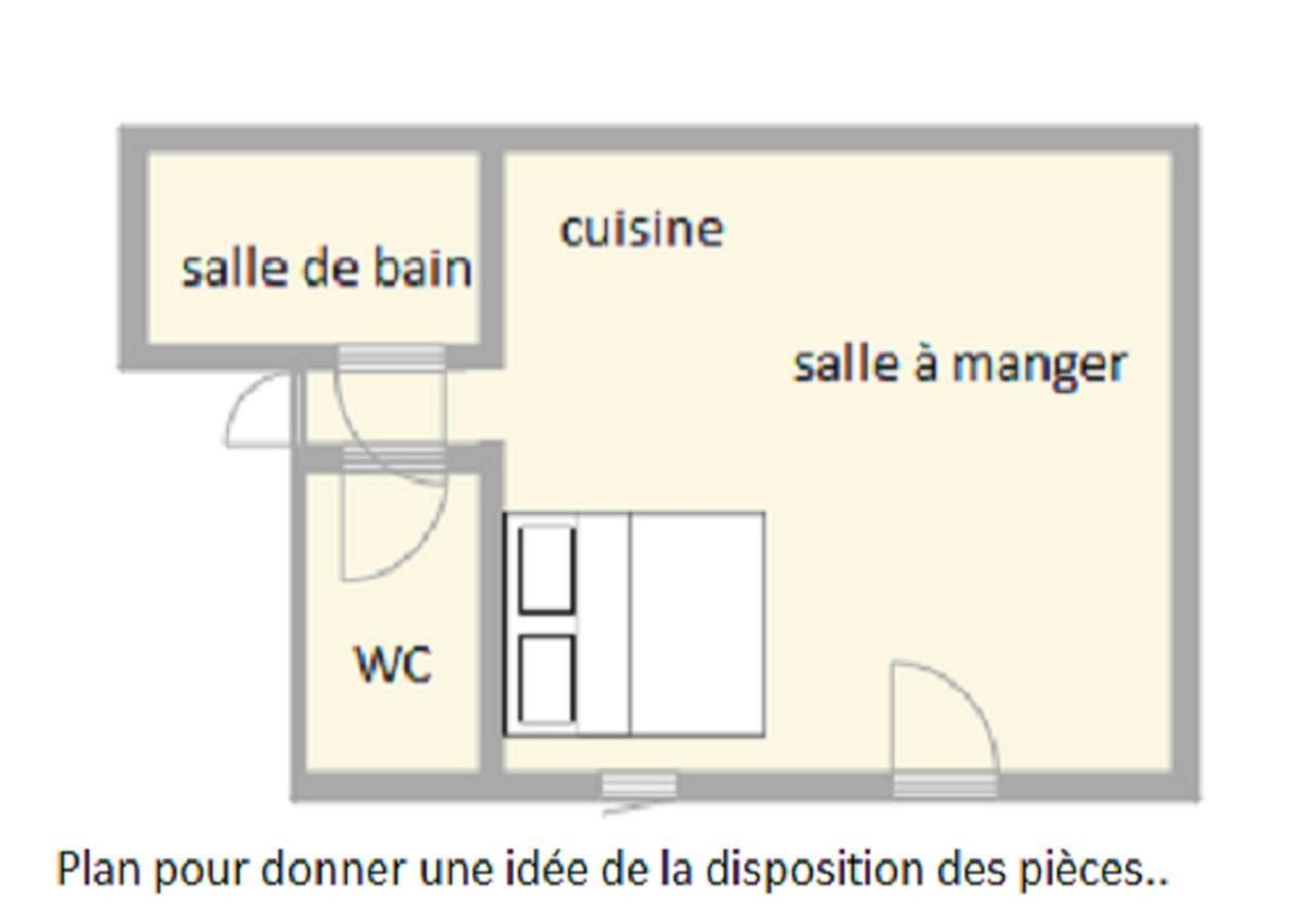 Apartmán Studio Plain-Pied Montjaux Exteriér fotografie